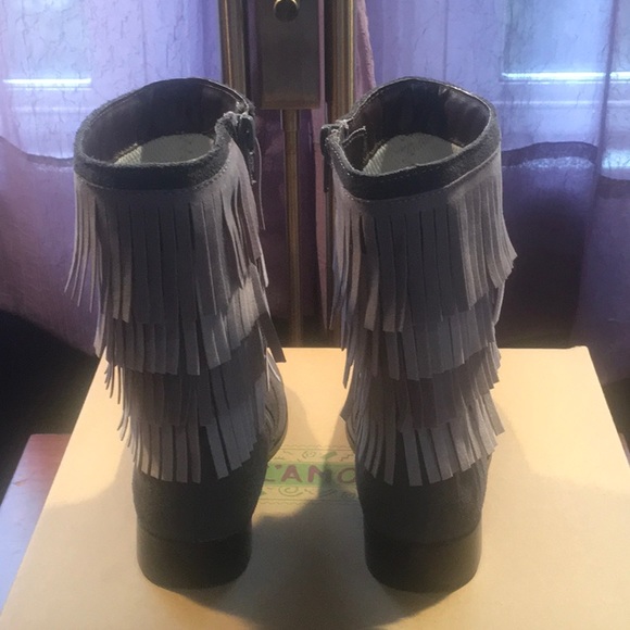 L’Amour Sierra Leather Fringe Tall Boot, Size 10 - Picture 9 of 12